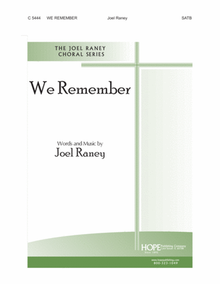 Book cover for We Remember