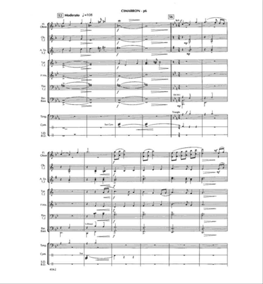 Cimarron Trail Cimarron Trail Concert Band scores gallery preview page 7
