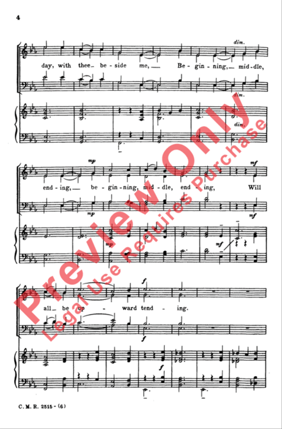Awake, My Heart 4-Part scores gallery preview page 4