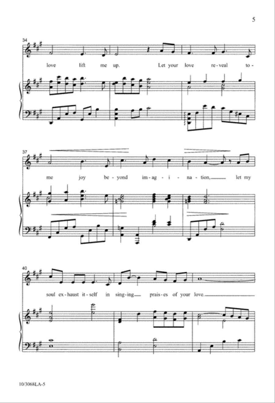 A Prayer of Need A Prayer of Need 4-Part scores gallery preview page 5