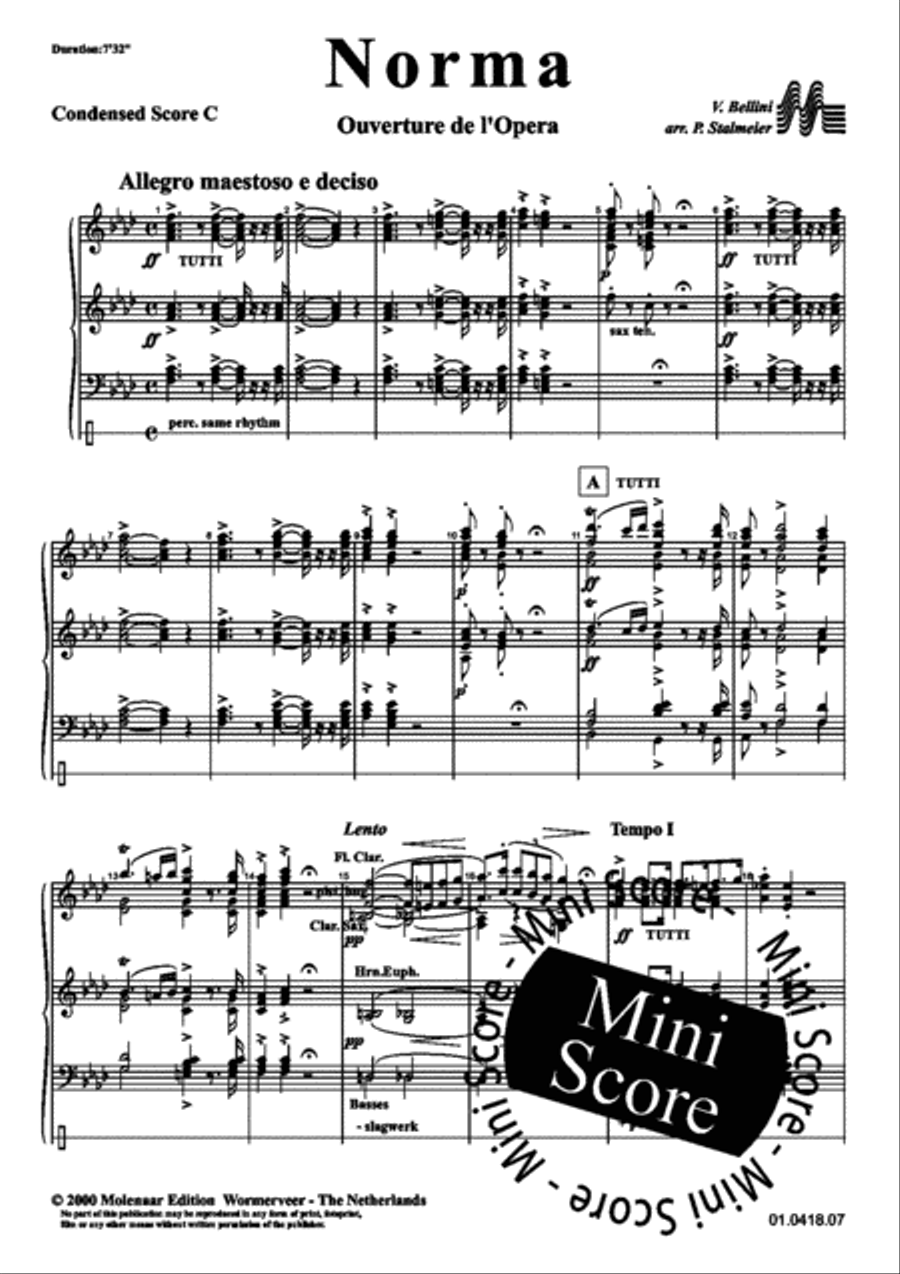 Norma Ouverture Concert Band scores gallery preview page 29