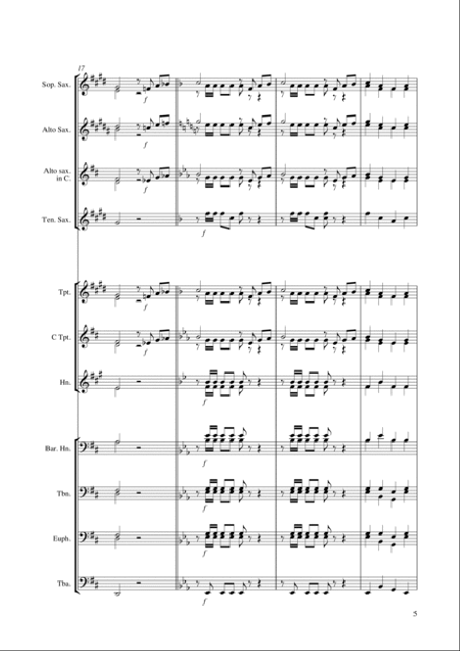 O when the saints Brass Ensemble scores gallery preview page 5