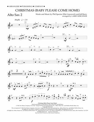 Christmas (Baby Please Come Home) - Eb Alto Saxophone 2