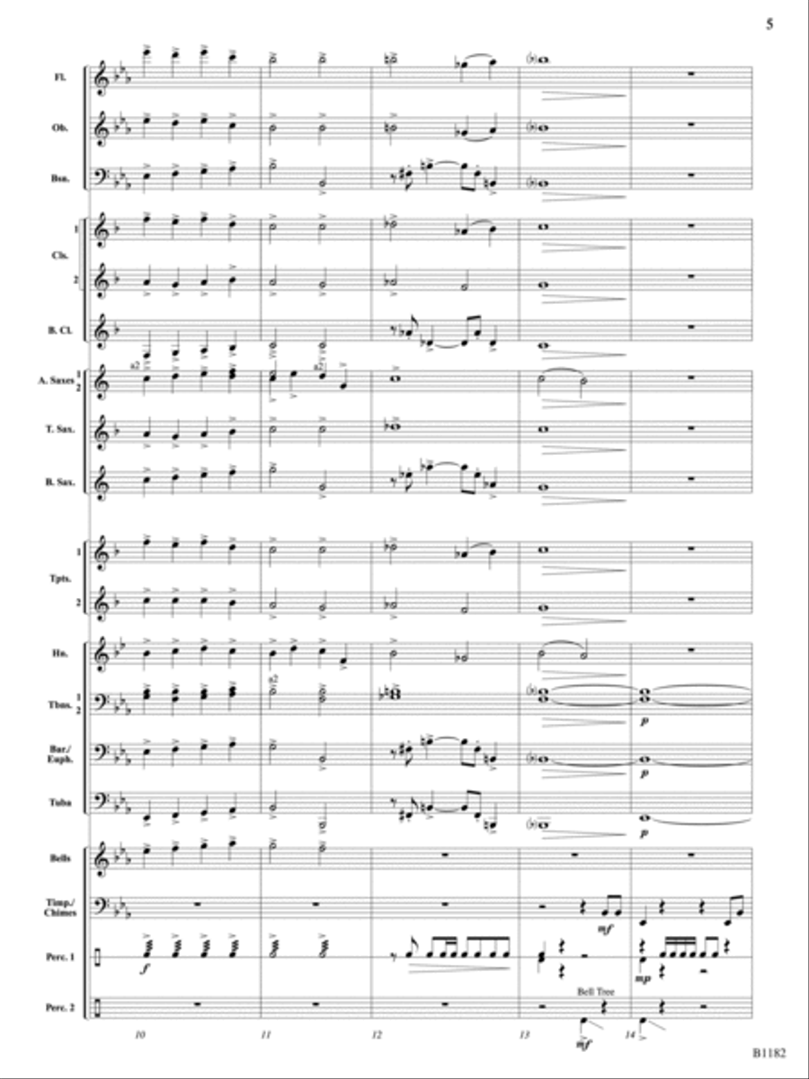Angels We Have Heard on High: Score Concert Band scores gallery preview page 5