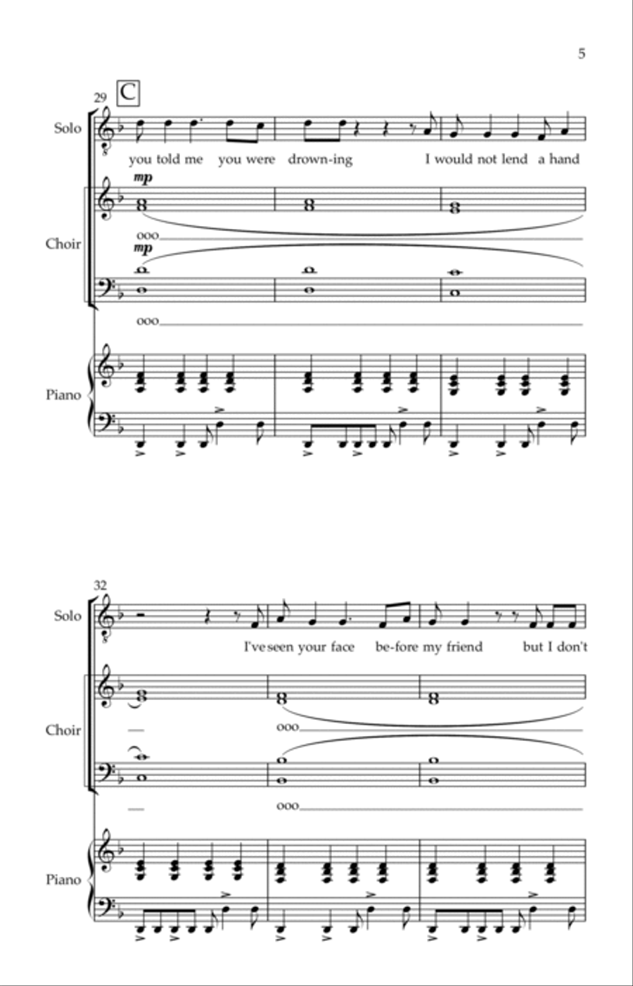 In The Air Tonight In The Air Tonight 4-Part scores gallery preview page 5