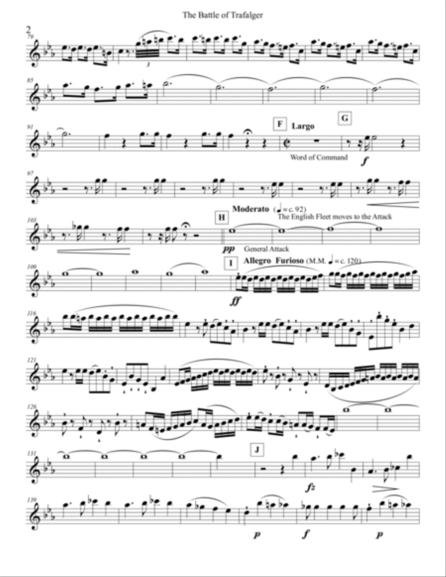 Battle of Trafalgar (parts) Woodwind Ensemble scores gallery preview page 2