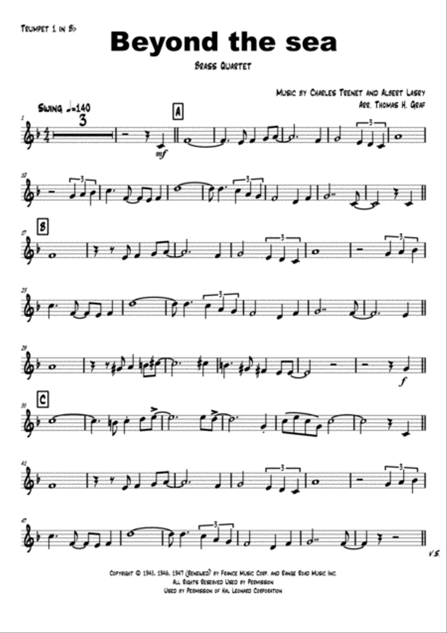 Beyond The Sea Horn scores gallery preview page 5