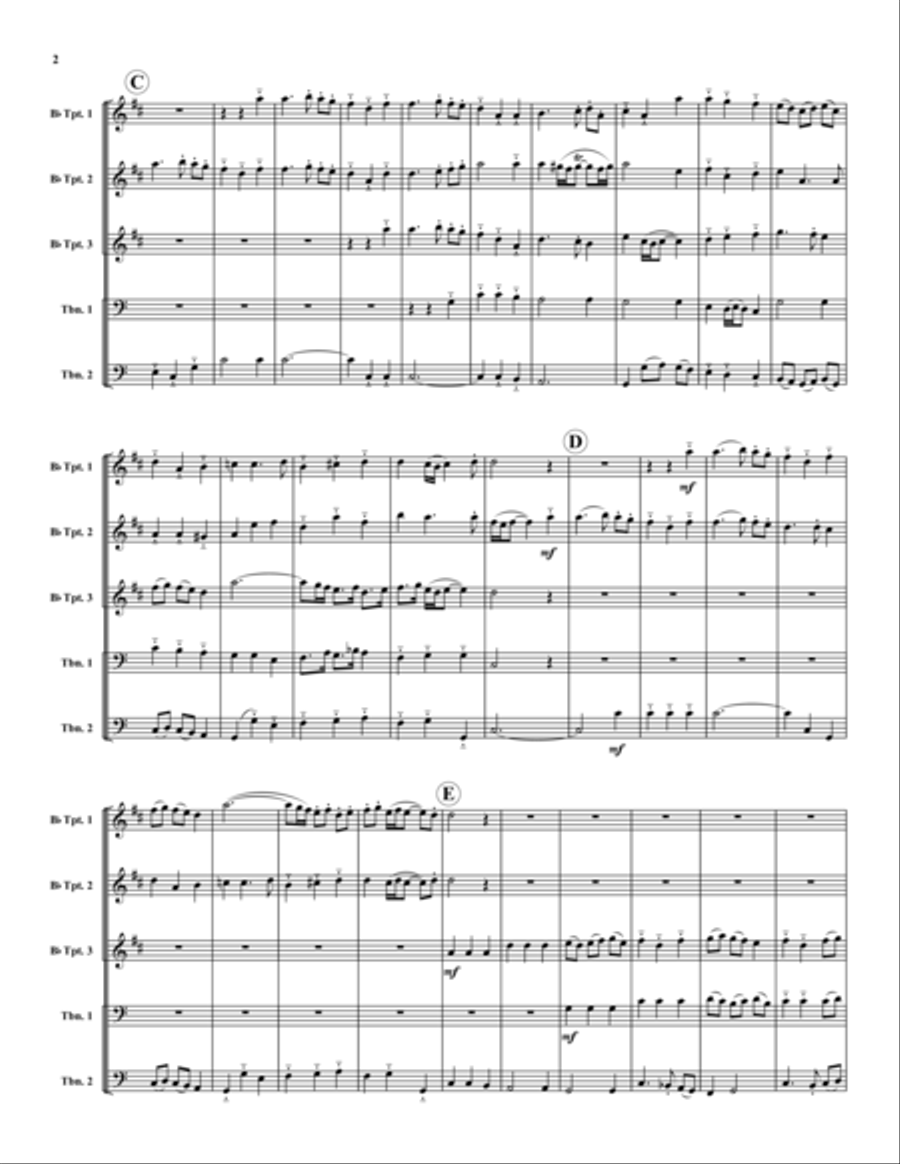 Psalm 150 Psalm 150 Brass Ensemble scores gallery preview page 2