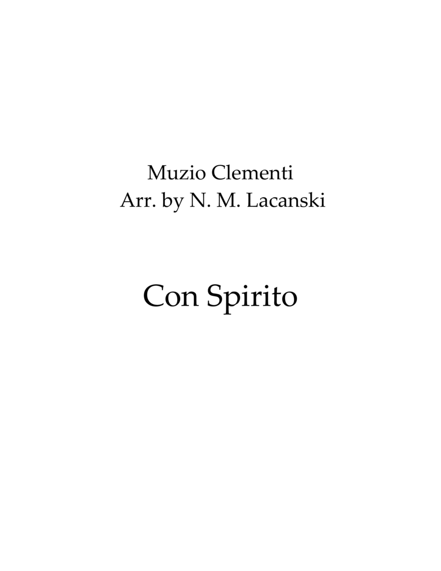 Con Spirito Woodwind Quartet scores gallery preview page 1
