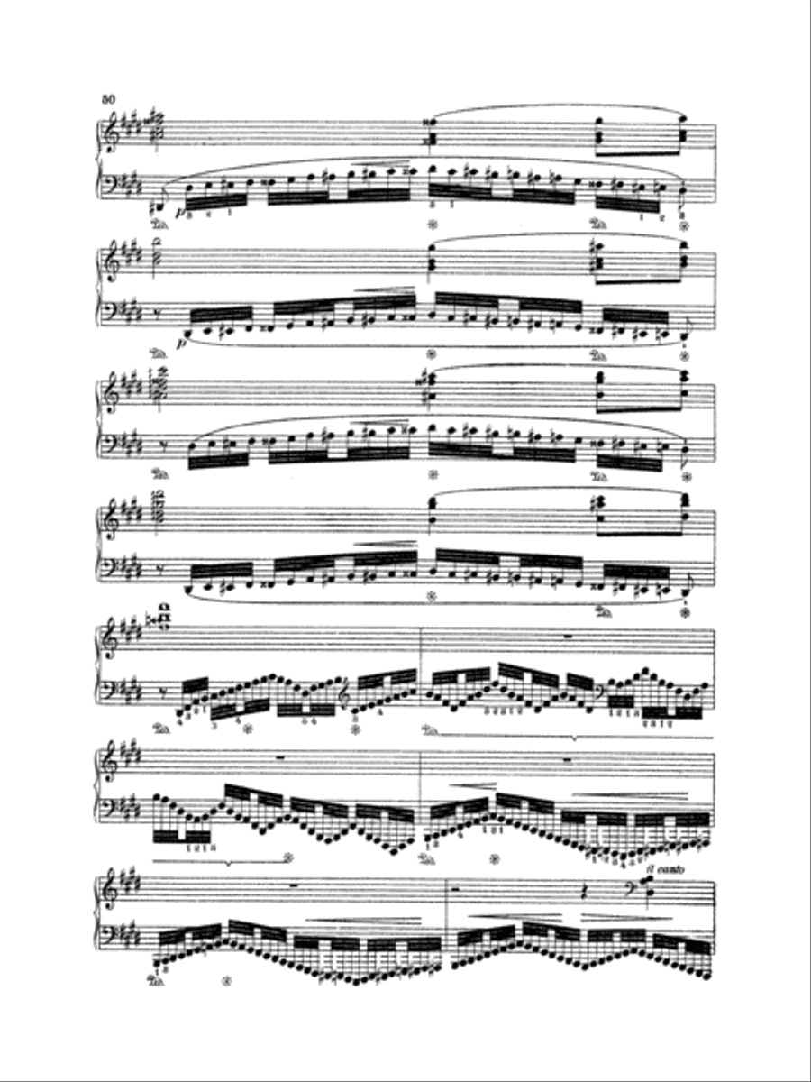 Liszt: Legend-- St. Francis Walking Over the Waves Piano Solo scores gallery preview page 4
