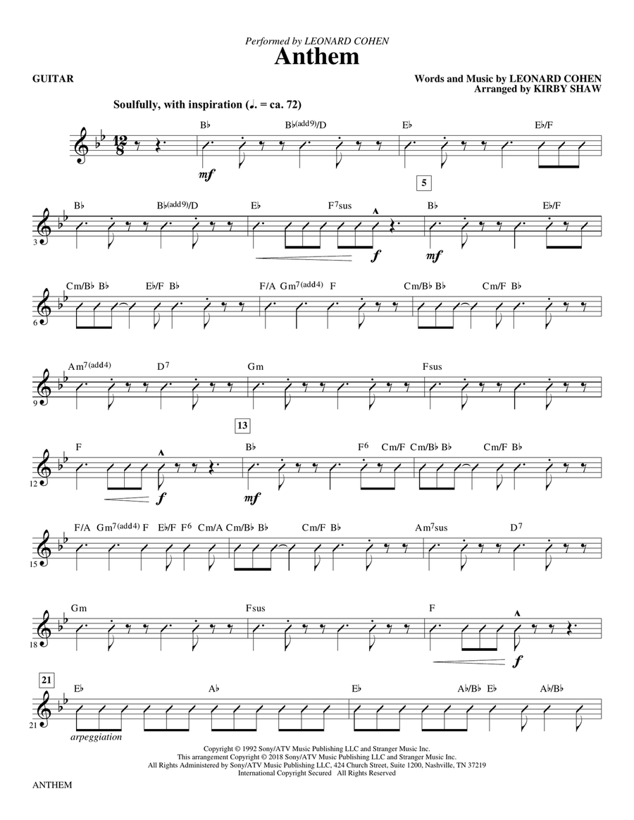 Anthem - Guitar