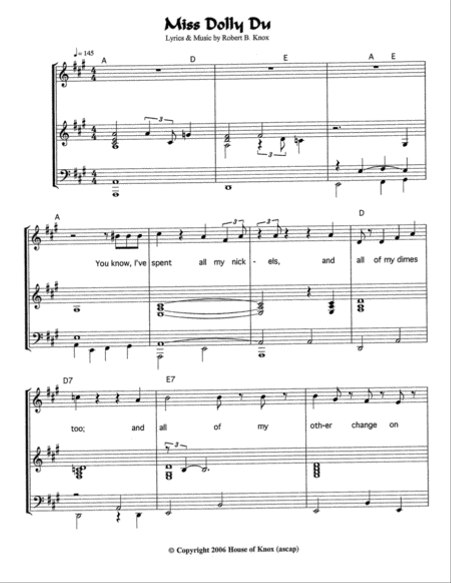 Miss Dolly Du Voice scores gallery preview page 2