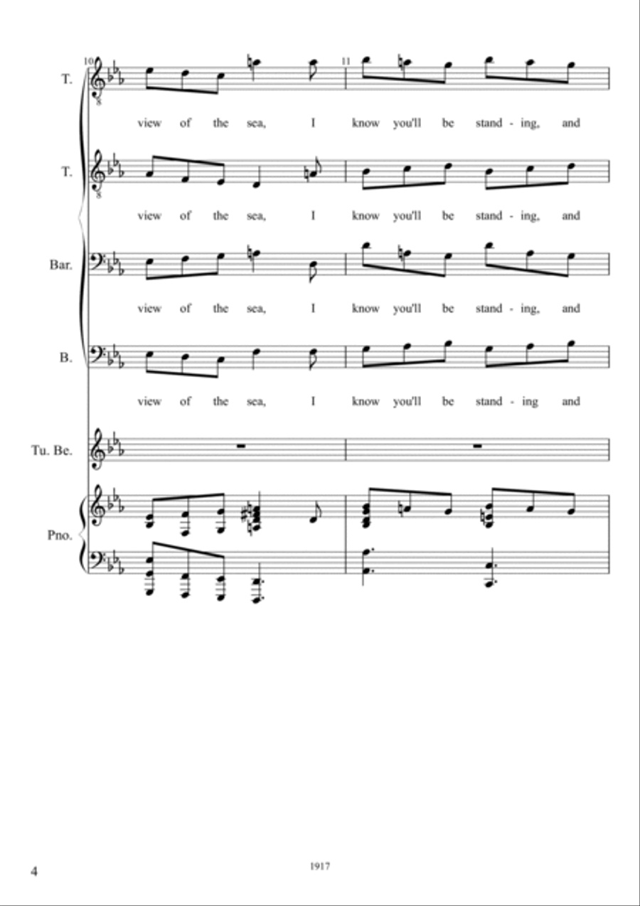 The Bells of St. Mary's The Bells of St. Mary's TTBB scores gallery preview page 4
