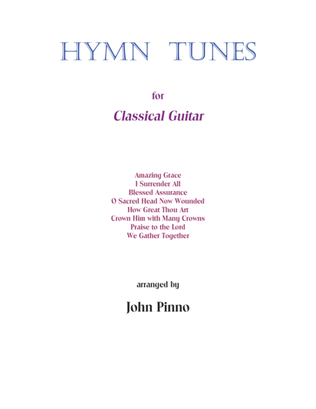 Book cover for Hymn Tunes for classical guitar