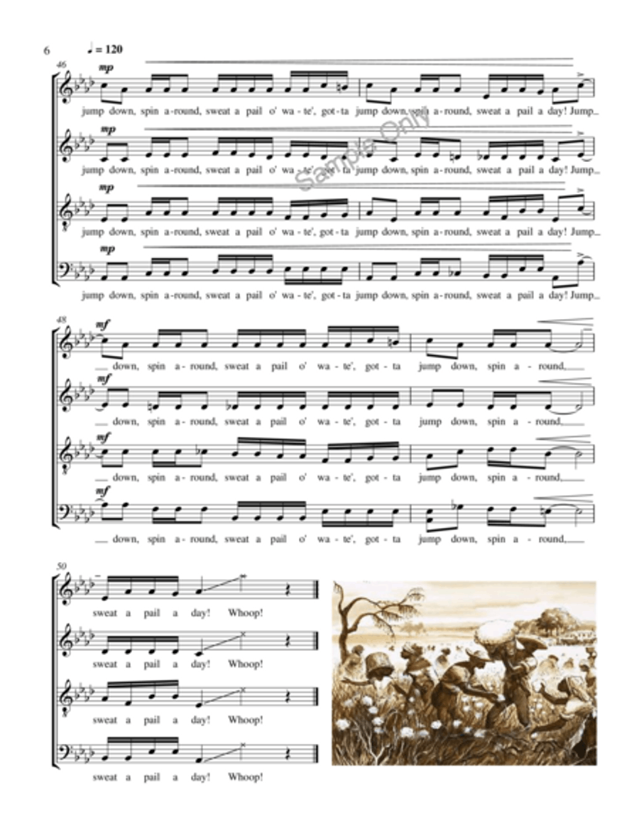 Jump Down Spin Around 4-Part scores gallery preview page 7