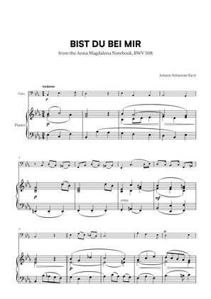Book cover for Bist du bei Mir (BWV 508) (for Tuba and Piano)