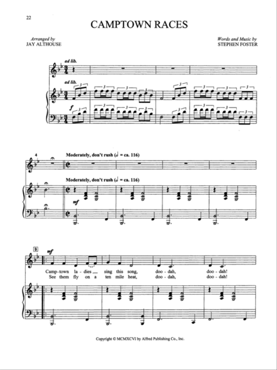 Folk Songs for Solo Singers, Volume 2 Medium Voice scores gallery preview page 4
