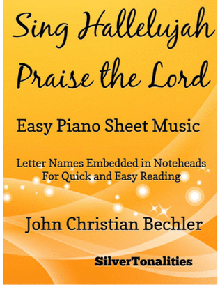 Book cover for Sing Hallelujah Praise the Lord Easy Piano Sheet Music