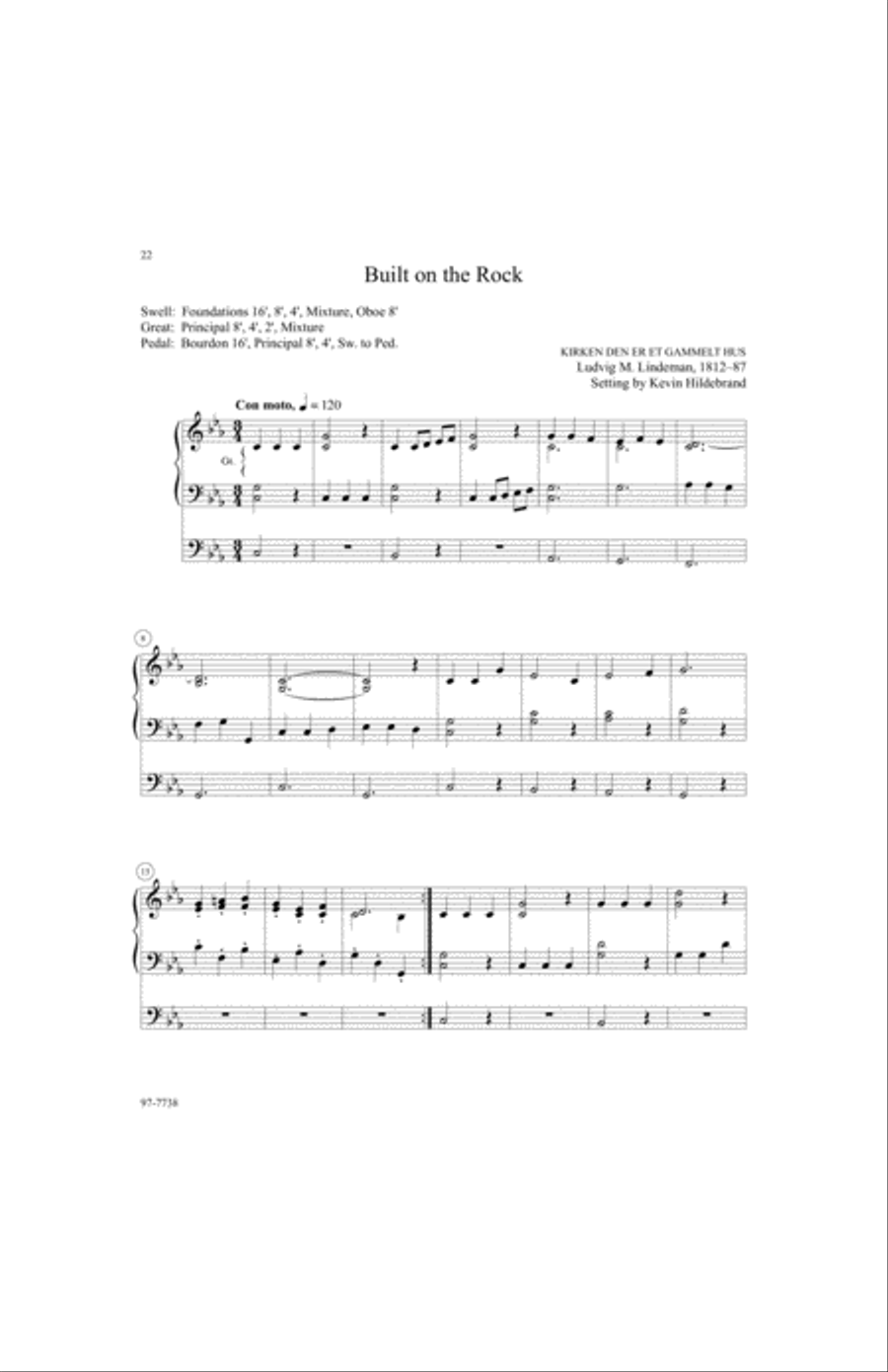 Salvation unto Us: Twelve Easy Organ Preludes for Reformation Organ scores gallery preview page 8