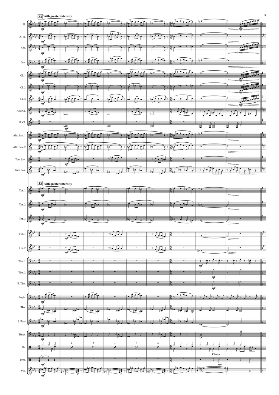 Only Time Concert Band scores gallery preview page 5