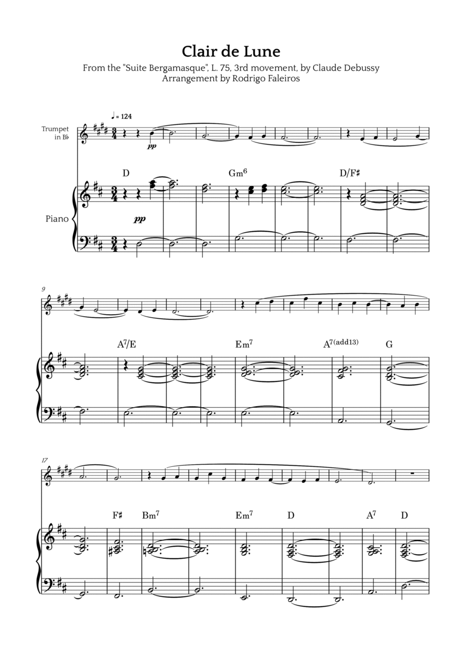 Clair de Lune Chamber Music scores gallery preview page 1