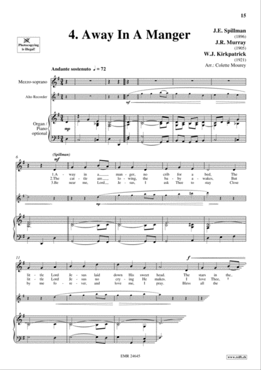 20 Greatest Christmas Songs Vol. 1 Alto Recorder scores gallery preview page 6