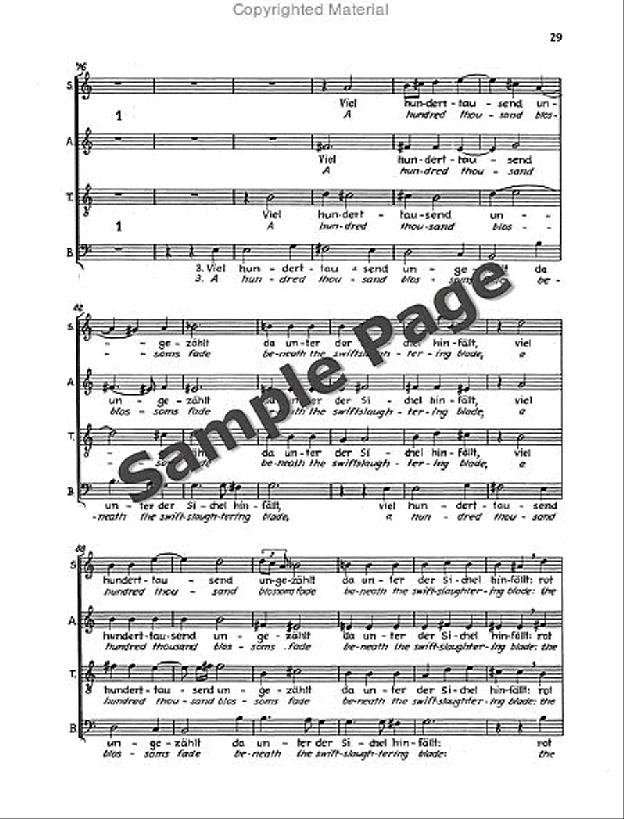 Der Tod Zu Basel Vocal Score 4-Part scores gallery preview page 32