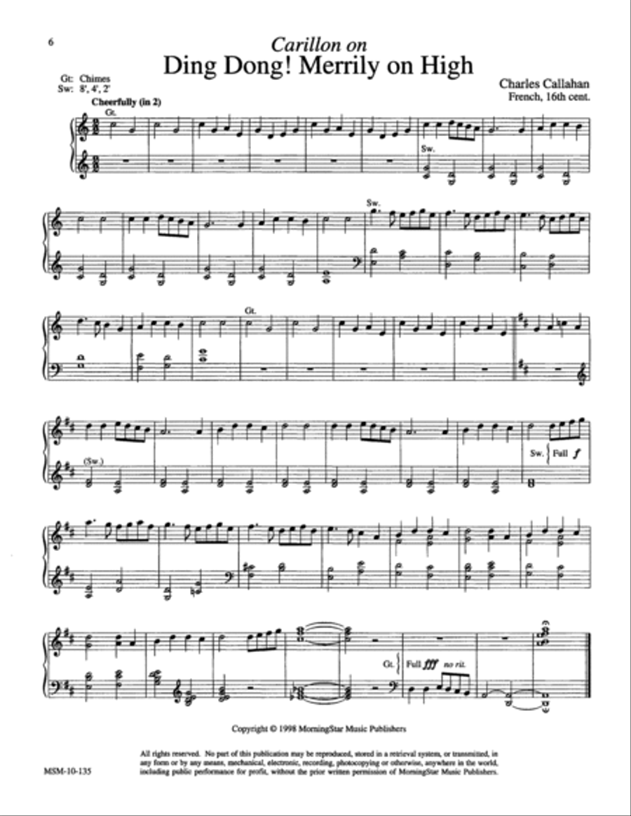 Christmas Music for Manuals, Set 2 Organ scores gallery preview page 5