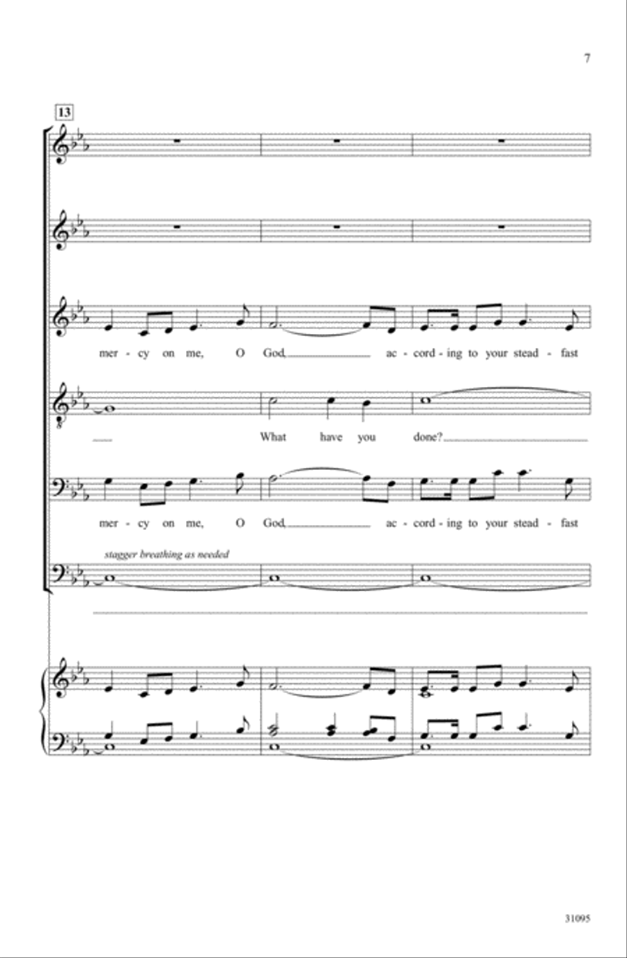 Elegy for Dachau A Cappella scores gallery preview page 6