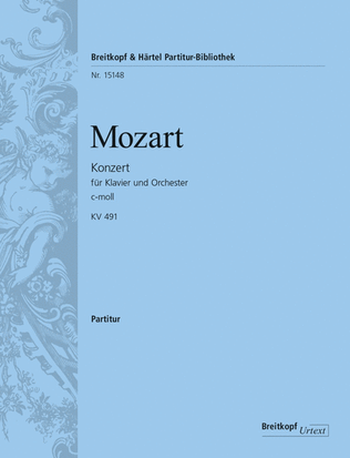 Book cover for Piano Concerto in C minor K. 491