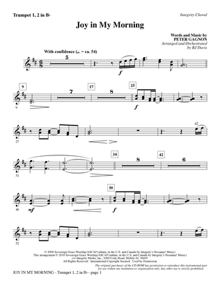 Joy In My Morning - Bb Trumpet 1,2