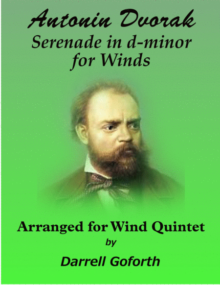 Serenade for Winds, Cello and Bass in d-minor for Winds arranged for Wind Quintet image number null