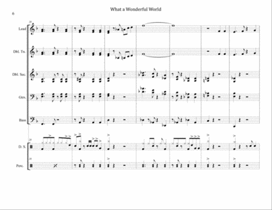 What A Wonderful World Steel Drum Band scores gallery preview page 6