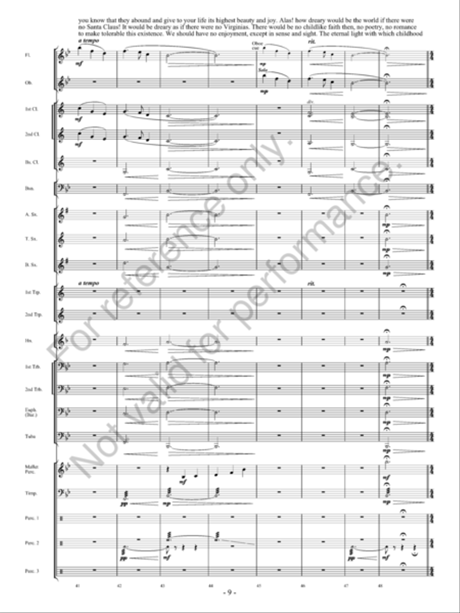 Yes, Virginia, There Is A Santa Claus Concert Band scores gallery preview page 10