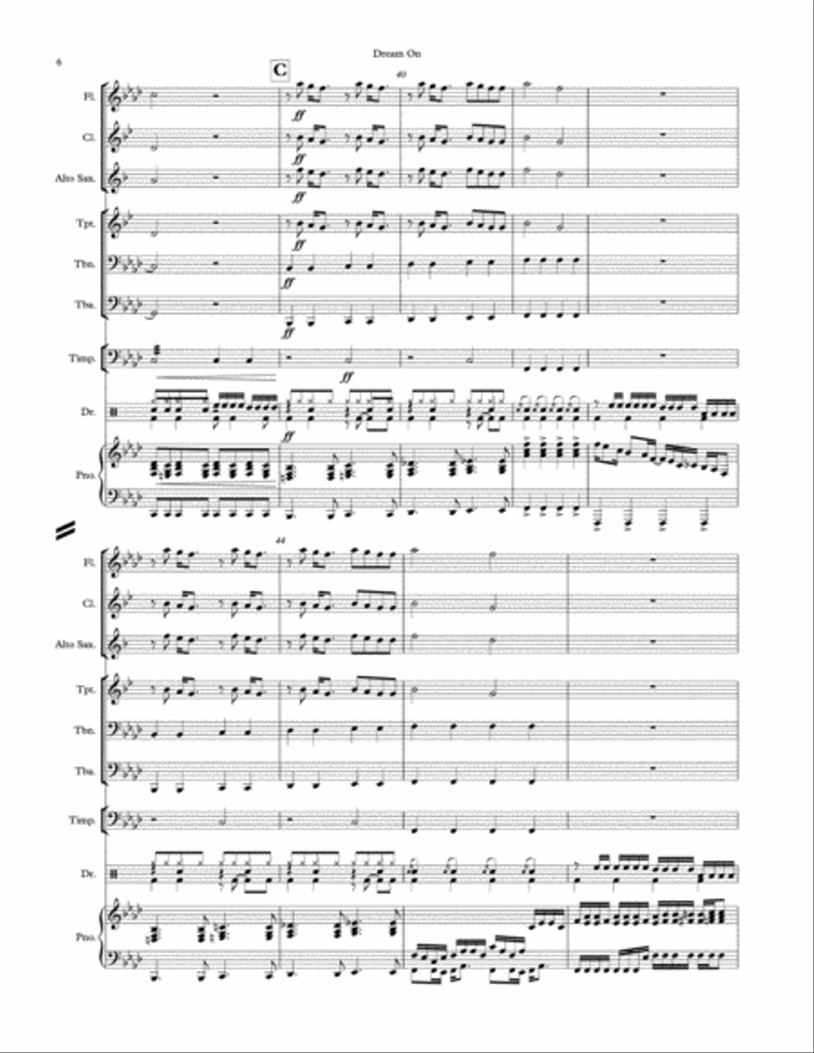 Dream On Dream On Large Ensemble scores gallery preview page 6