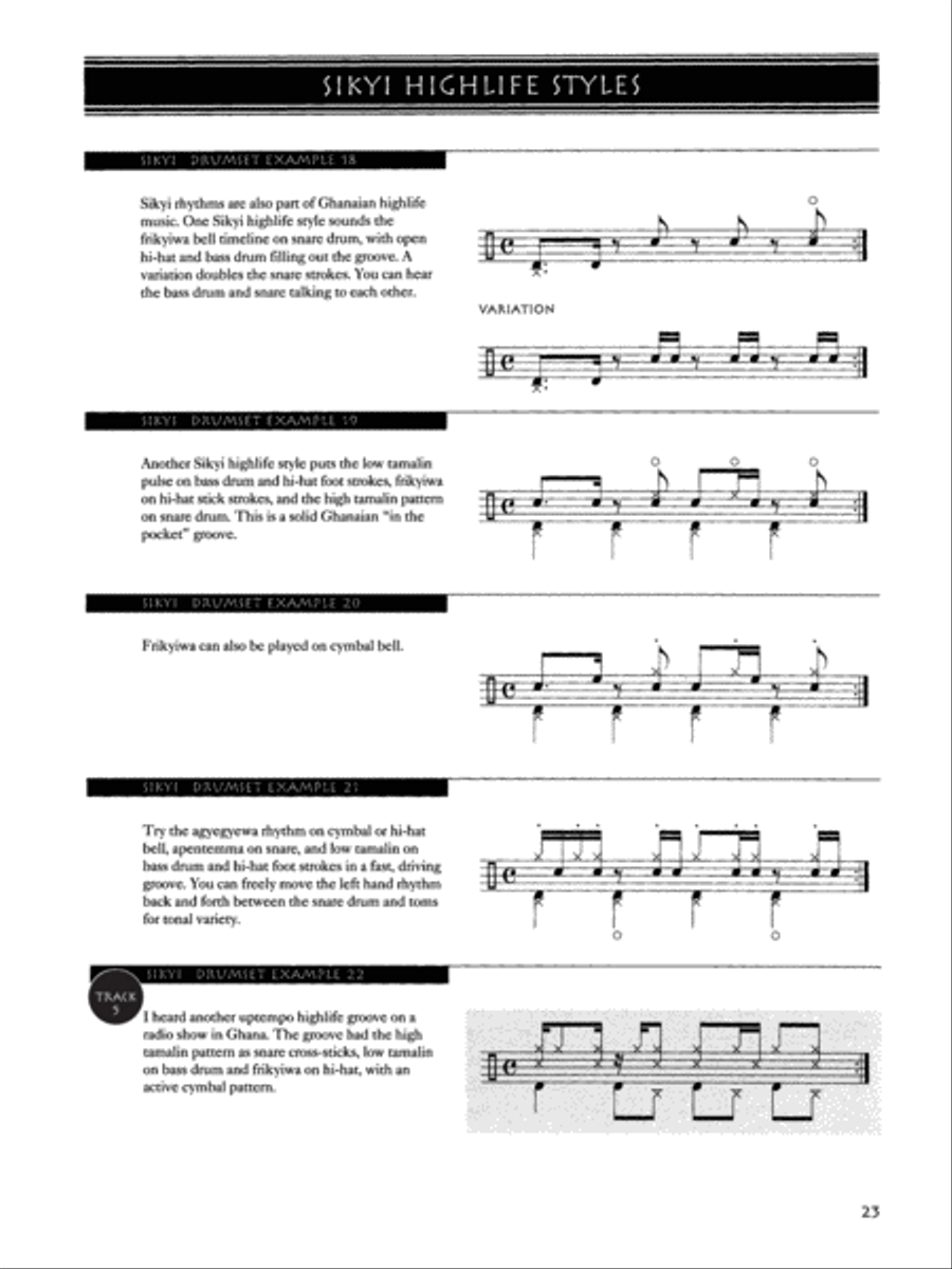 West African Rhythms for Drumset Percussion scores gallery preview page 6