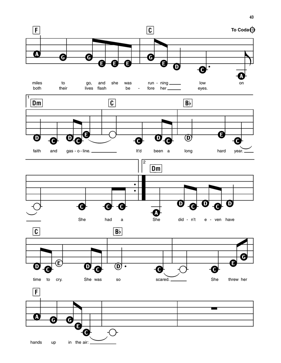 Jesus Take The Wheel Jesus Take The Wheel Piano, Vocal scores gallery preview page 2