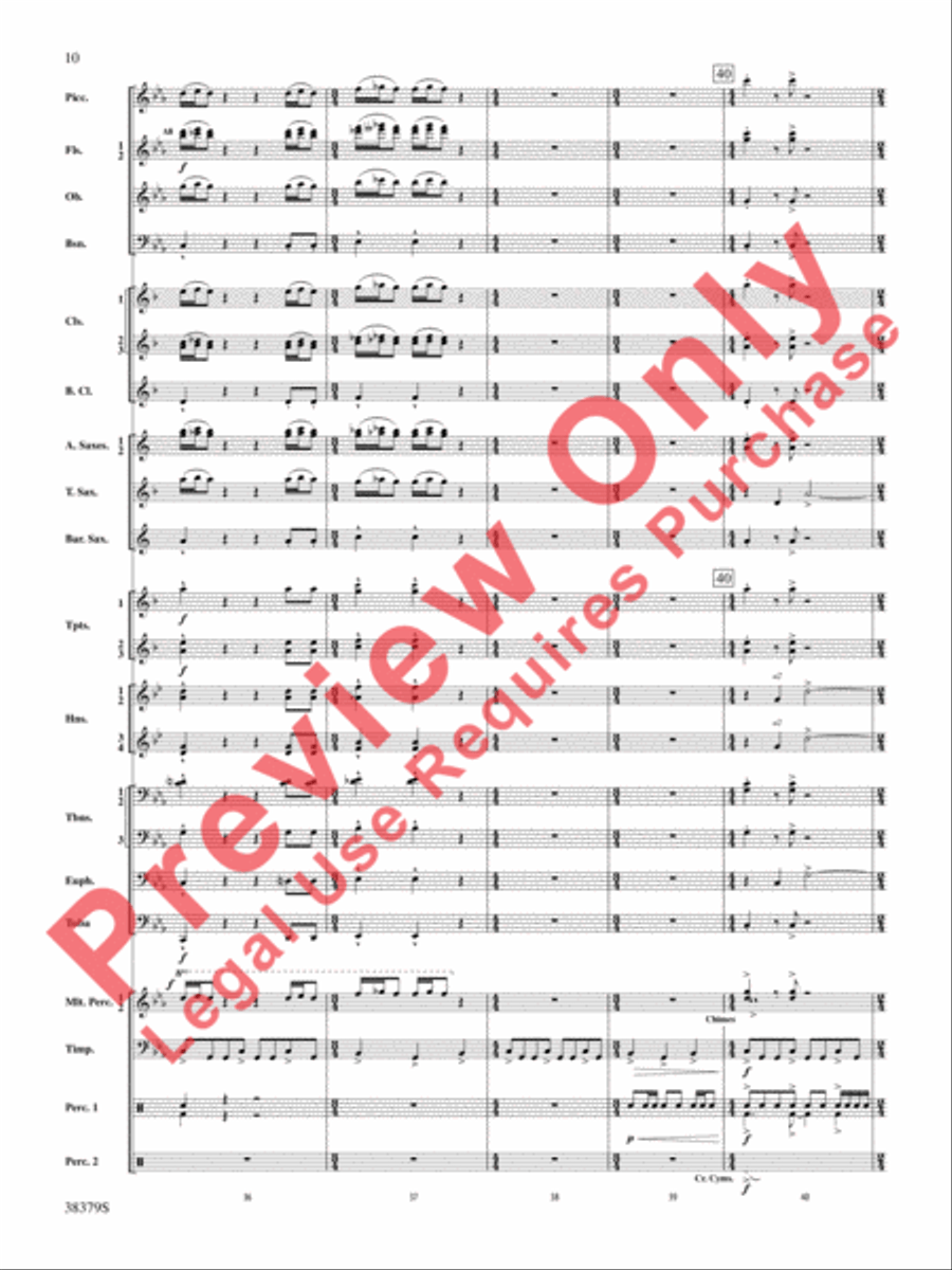 Vision Quest Concert Band scores gallery preview page 11