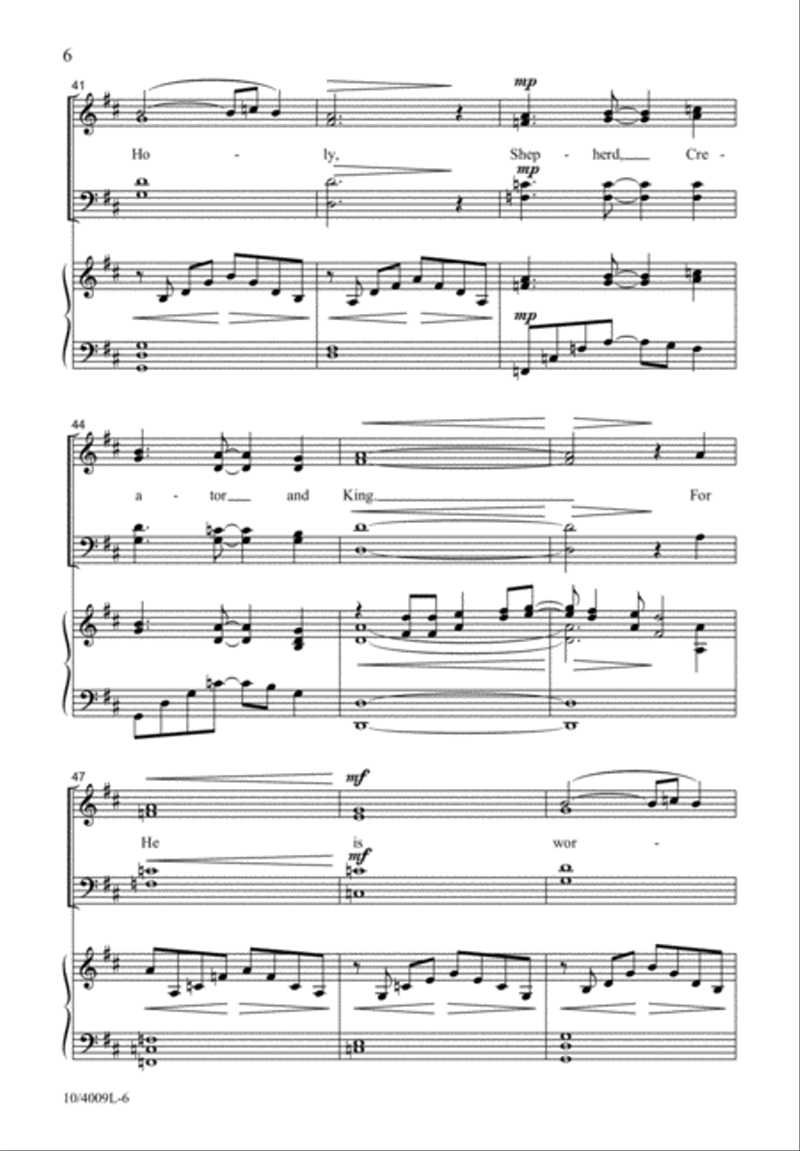 O Come, Let Us Sing 4-Part scores gallery preview page 7
