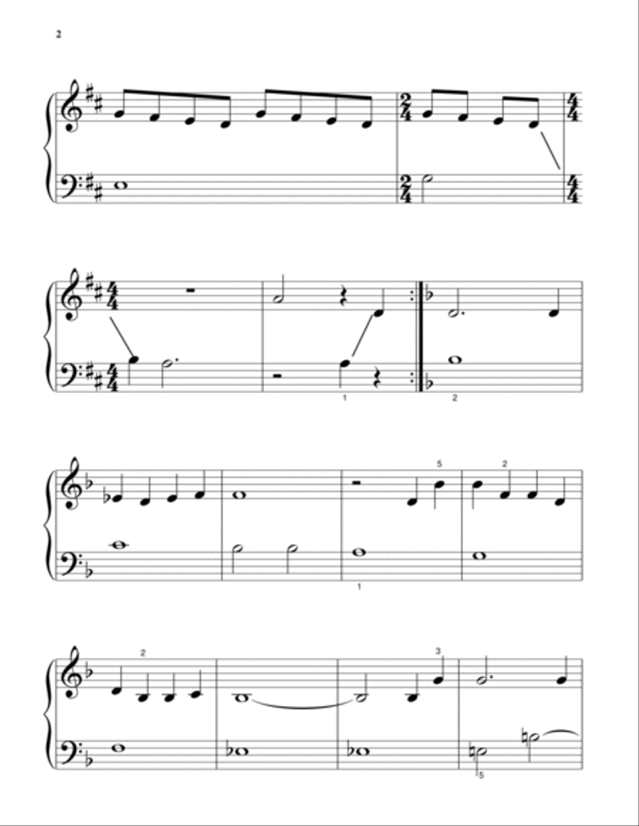 On My Own (from Les Miserables) Easy Piano scores gallery preview page 2