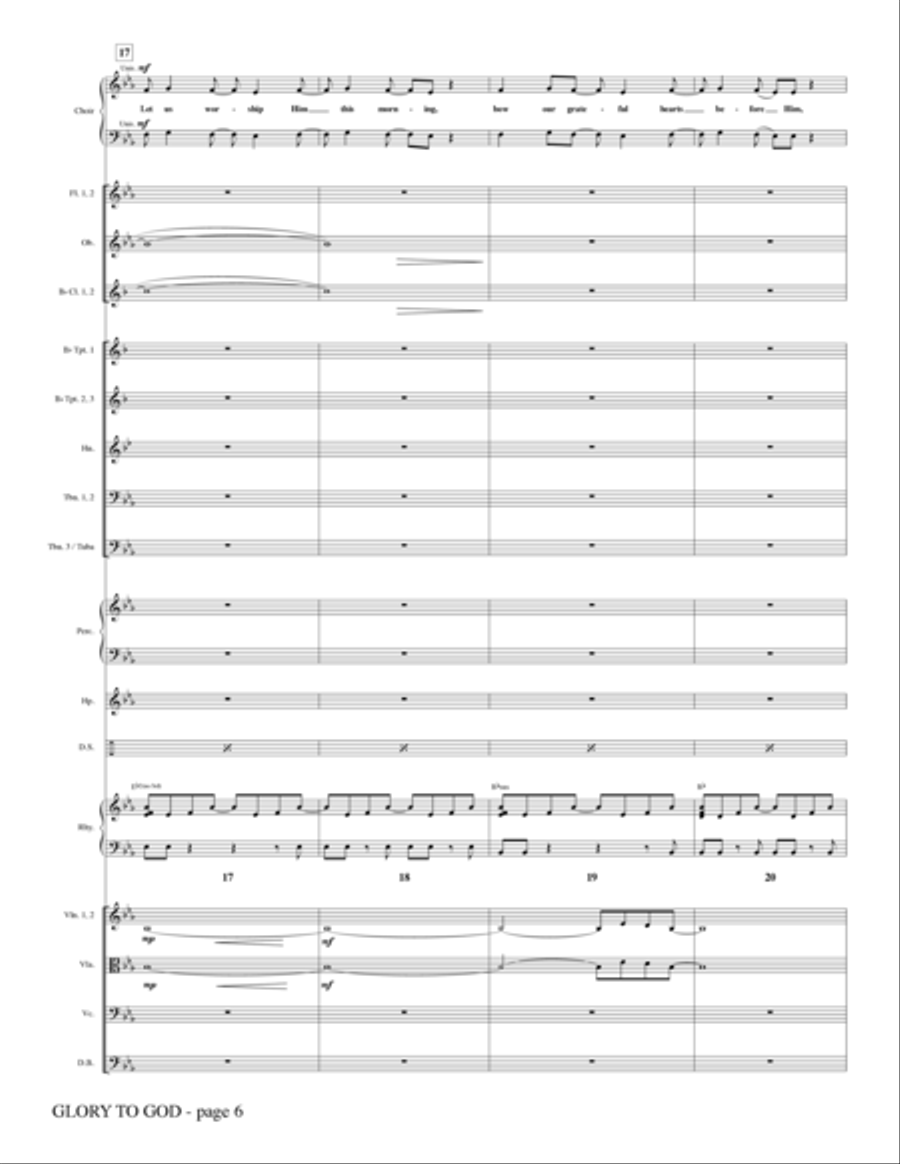 Glory To God - Full Score Choir scores gallery preview page 5