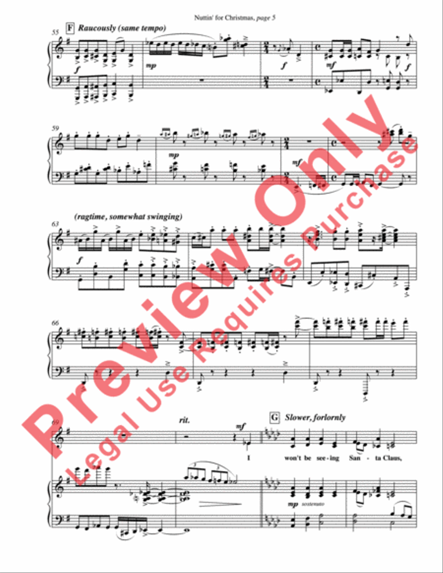 Nuttin' for Christmas Women's Choir scores gallery preview page 7