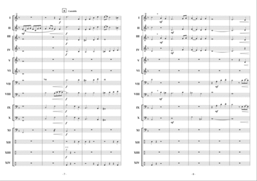 Slow Motion Concert Band scores gallery preview page 5