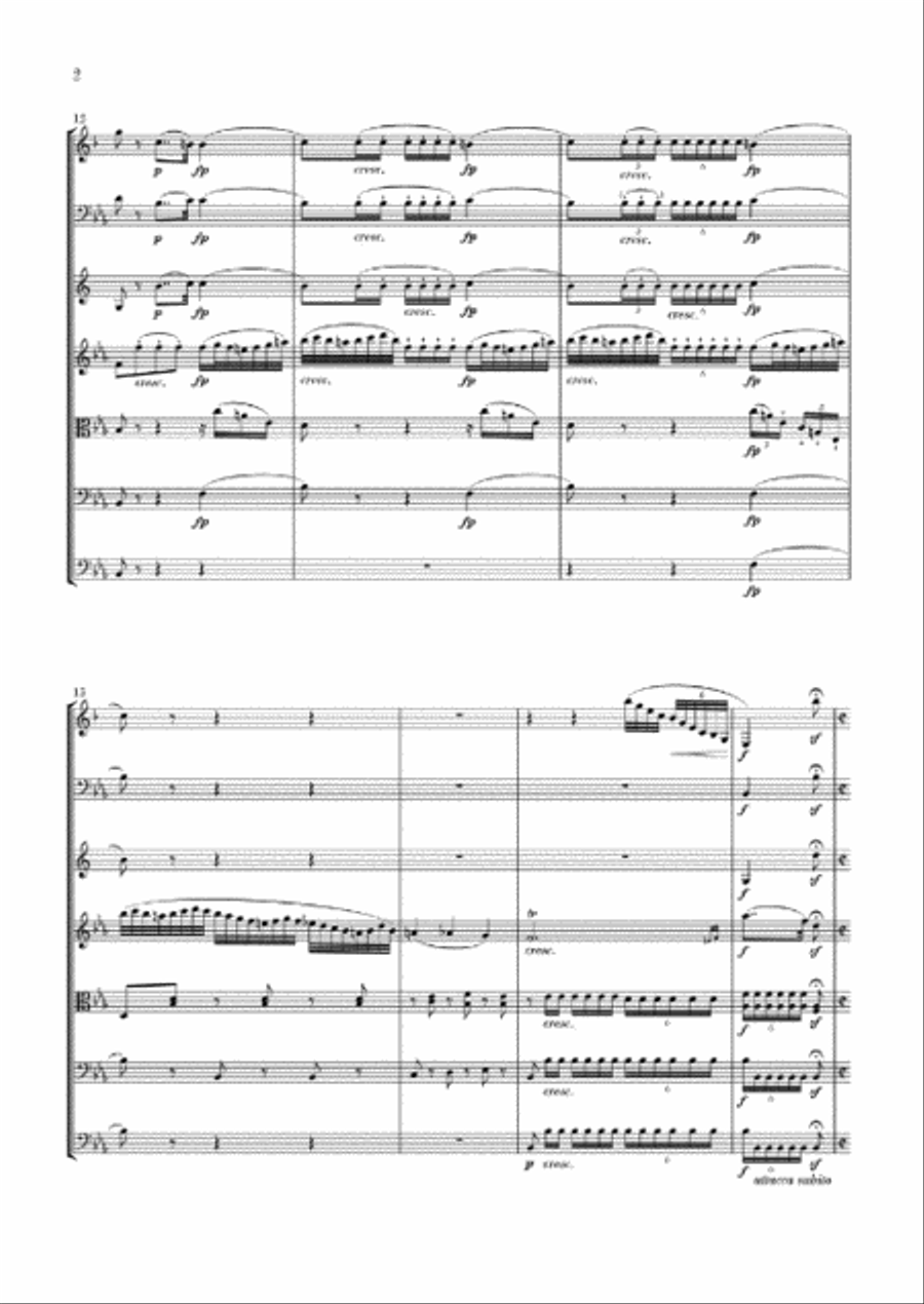 Septet in E-flat Major Op. 20 Clarinet scores gallery preview page 3