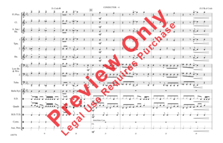 Hello, I Love You Marching Band scores gallery preview page 5