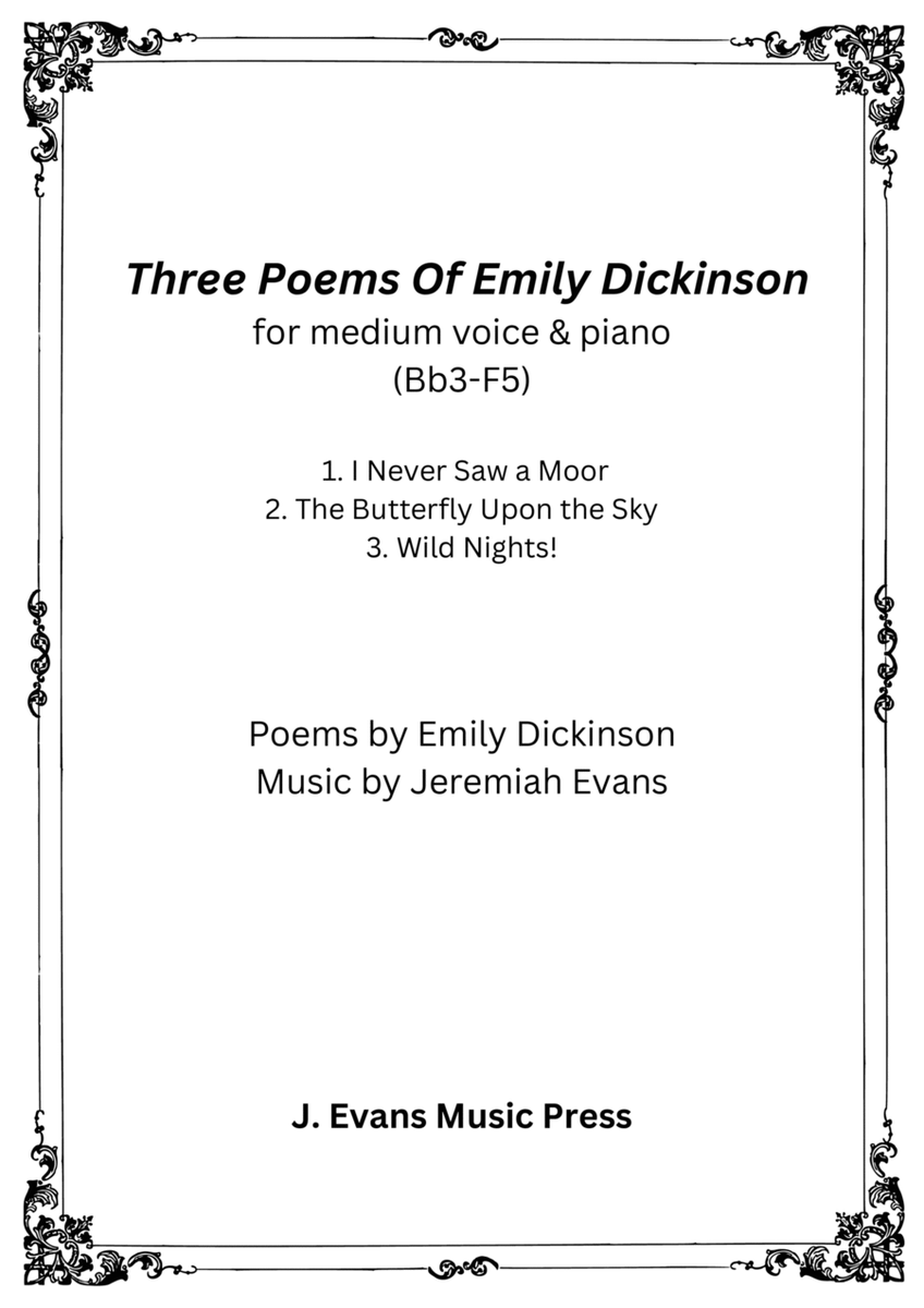 Three Poems of Emily Dickinson image number null
