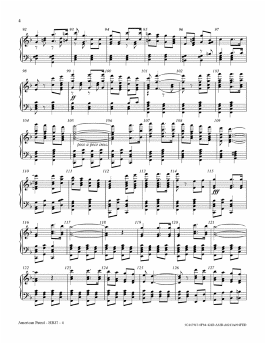 American Patrol American Patrol Handbell Choir scores gallery preview page 4