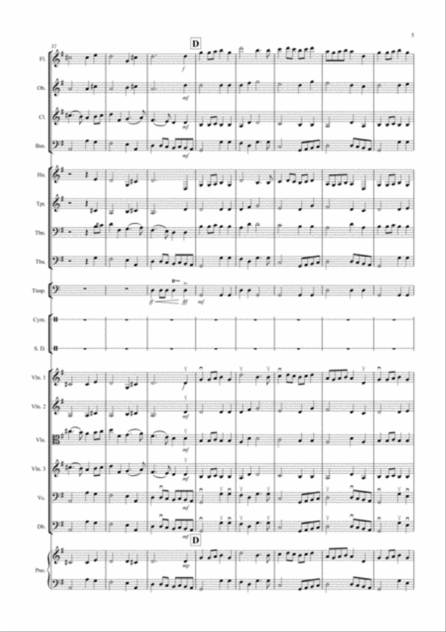 2 Classical Favourites for School Orchestra (volume three) Full Orchestra scores gallery preview page 5