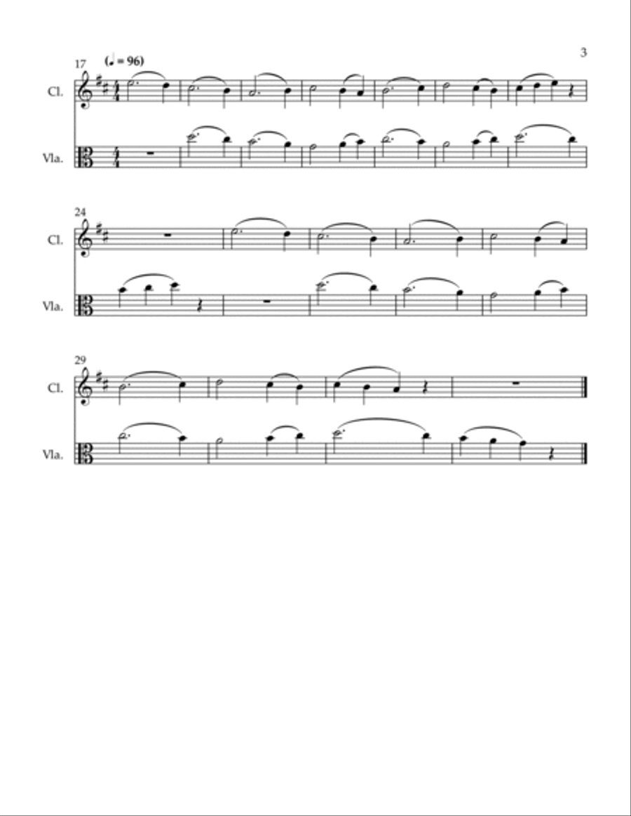 3 Conversations 3 Conversations B-Flat Clarinet scores gallery preview page 3