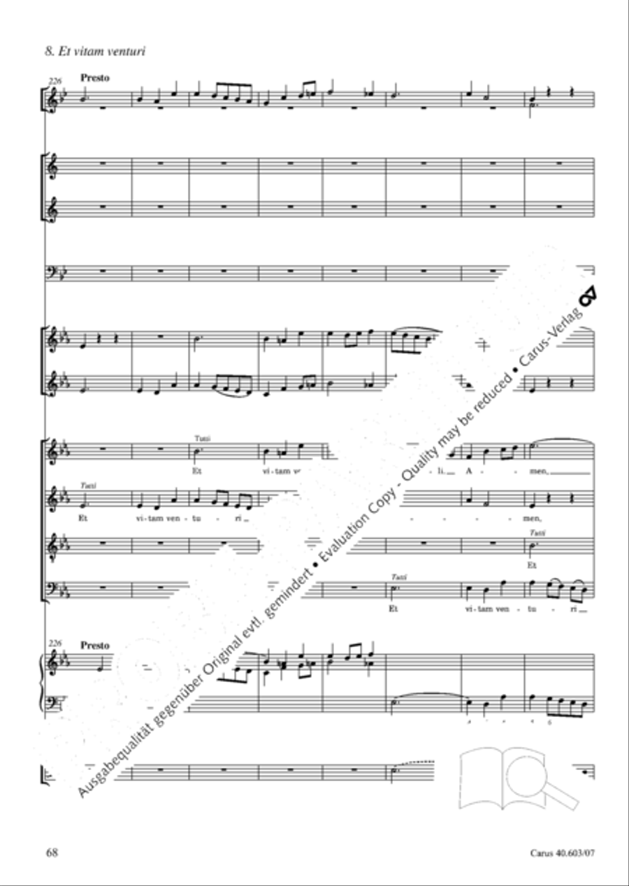 Grosse Orgelsolomesse in Es 4-Part scores gallery preview page 81